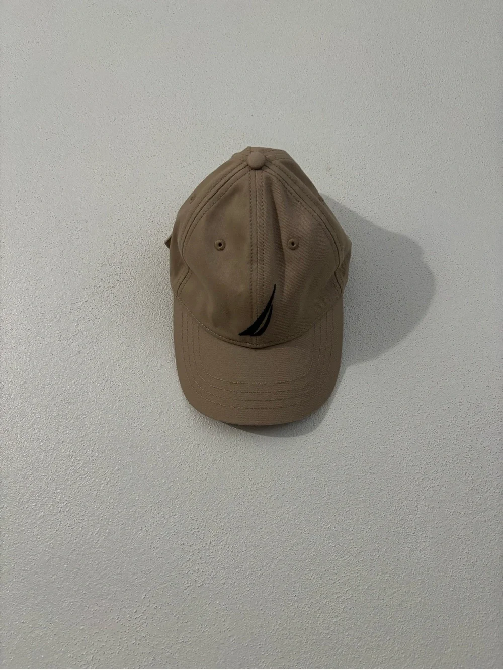 Nautica Tan Baseball Cap with Black Sail Logo